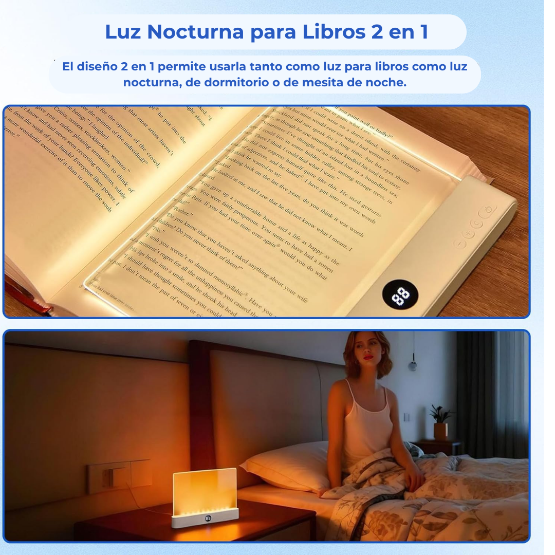 Lámpara de Lectura Nocturna Sin Fatiga Visual